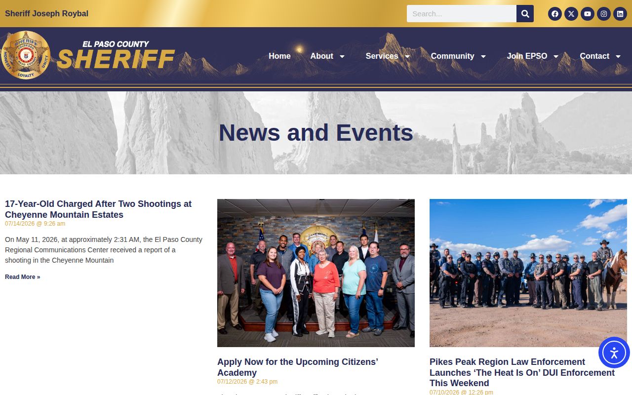 El Paso County released inmate mugshot agency news source